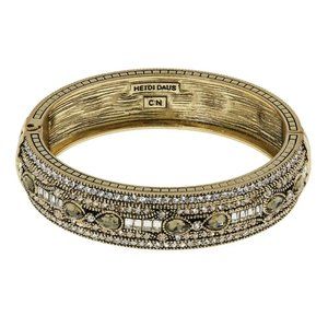 Heidi Daus "Age of Elegance" Olivine Crystal Bangle Bracelet